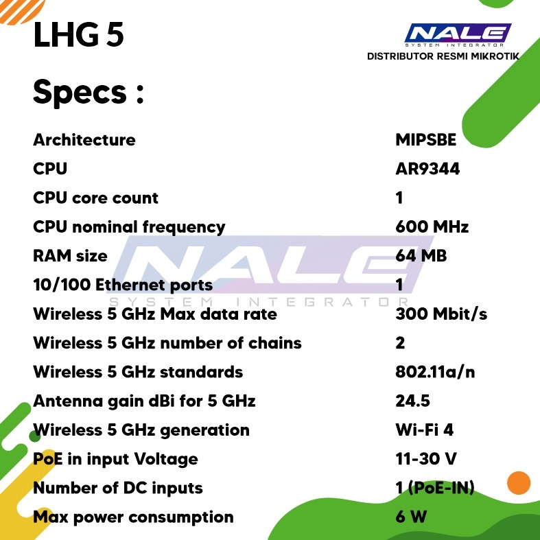 LHG 5 Spek Mikrotik LHG 5 - Gambar 3