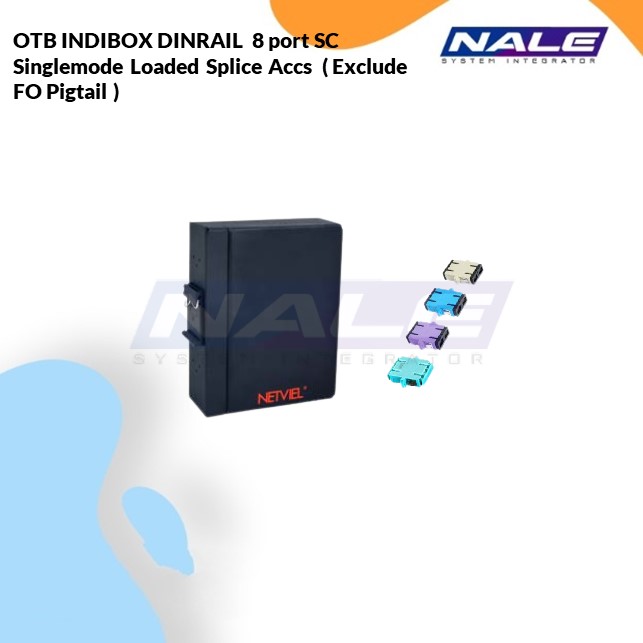 NVL-OTB-INB-128-SM-SC-S Netviel OTB INDIBOX DINRAIL 8 port SC Singlemode Loaded Splice Accs ( Exclude FO Pigtail ) (NVL-OTB-INB-12/8-SM-SC-S) - Gambar 1